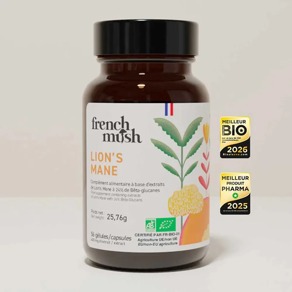 French Mush The Lion's Mane: a legjobb bio süngomba kapszula
